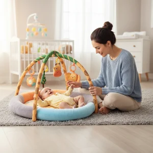 Tapis d'éveil bébé | Girafe épais